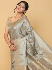 Banarasi Meenakari Gaji Silk Zari