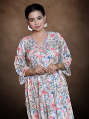 Ivory Petal Fusion Dress