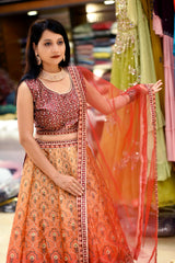 Lavish Maroon Lehenga