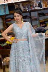 Graceful Lavender Lehenga