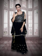 Elegant Black Festive Salwar Suit