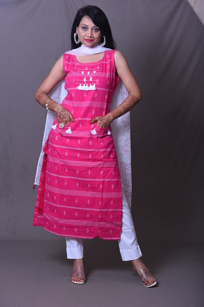 Pink Kurta with salwar and dupatta