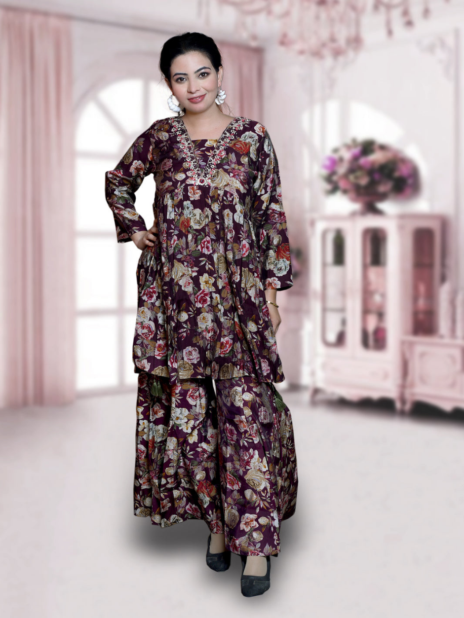 Onyx Opulence Salwar Suit with Patiala